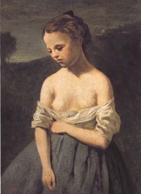 Jean Baptiste Camille  Corot La petite Jeannette (mk11)